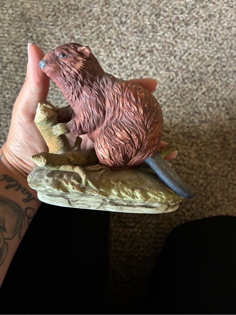 Decorative Small Pet Beaver Figurine - Brown